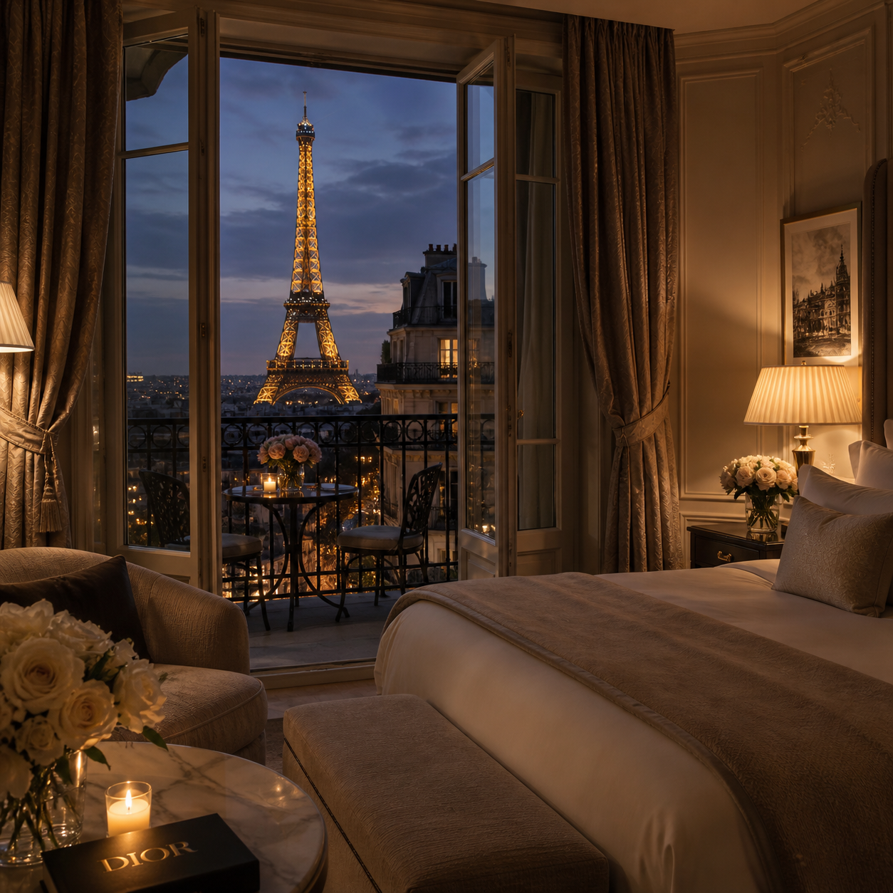 Hospedagem Encantada com Vista para a Torre Eiffel